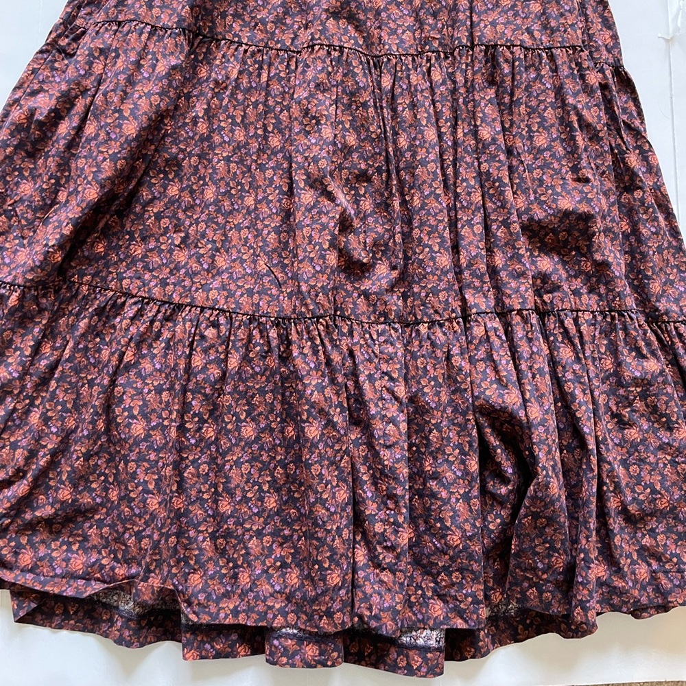 Madewell Aidy Square-Neck Tiered Midi Dress in Orchard Floral - Picture 7 of 11